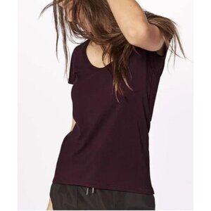 LULULEMON another round tee short sleeve dark adobe size 10